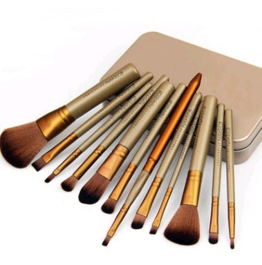 12 makeup brush sets iron box makeup tools makeup tools - Pretty Boutique LLC